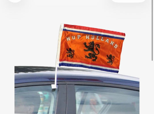 Autovlag Oranje Hup Holland Hup